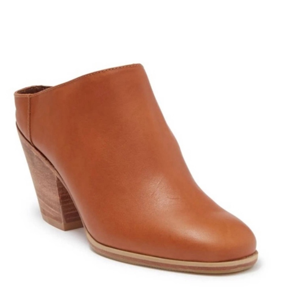Rachel Comey Mars Leather Mules Shoes Size 9 in Whiskey Natural